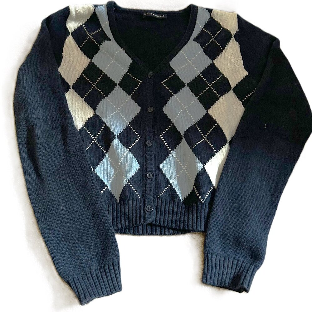 Brandy Melville Argyle Sweater